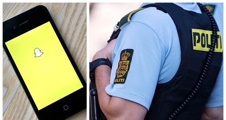 Danmark, Snapchat, Polisen